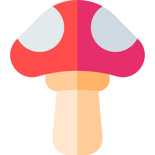 Mushroom Basic Rounded Flat icon