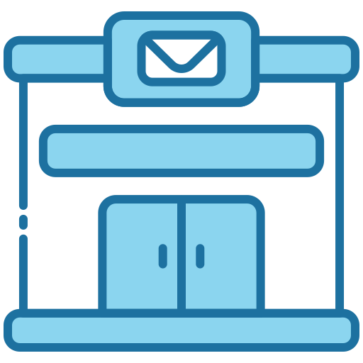 郵便局 Generic Blue icon
