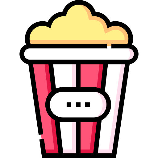 popcorn Detailed Straight Lineal color icon