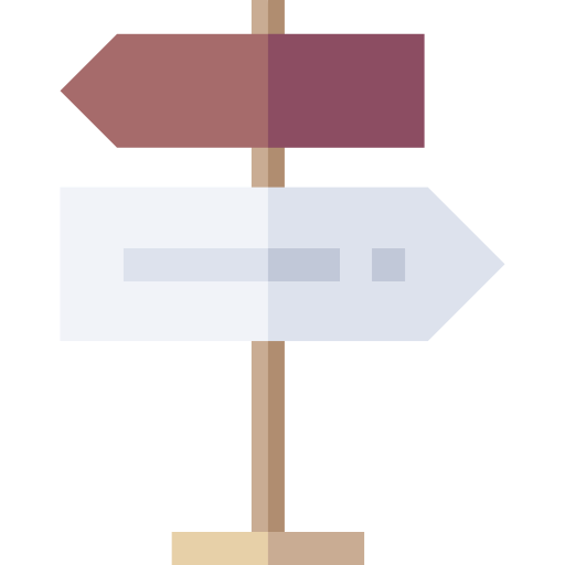señal Basic Straight Flat icono