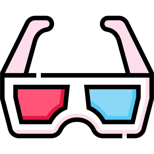 3d glasses Detailed Straight Lineal color icon