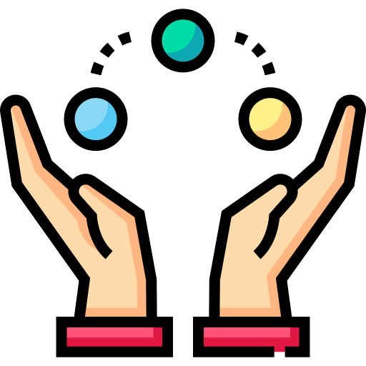 pelota de malabares Detailed Straight Lineal color icono