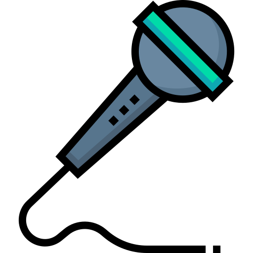 Mic Detailed Straight Lineal color icon