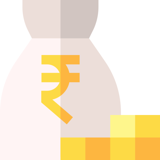 Rupee Basic Straight Flat icon