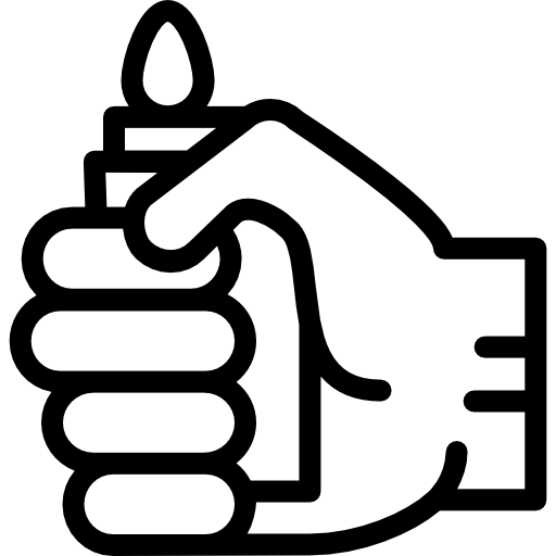 zapalniczka Detailed Rounded Lineal ikona