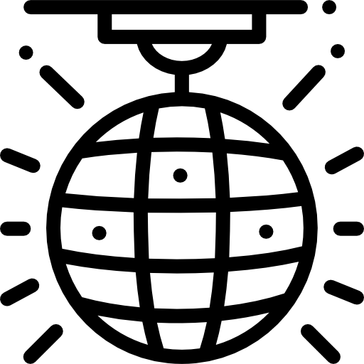 lustrzana piłka Detailed Rounded Lineal ikona