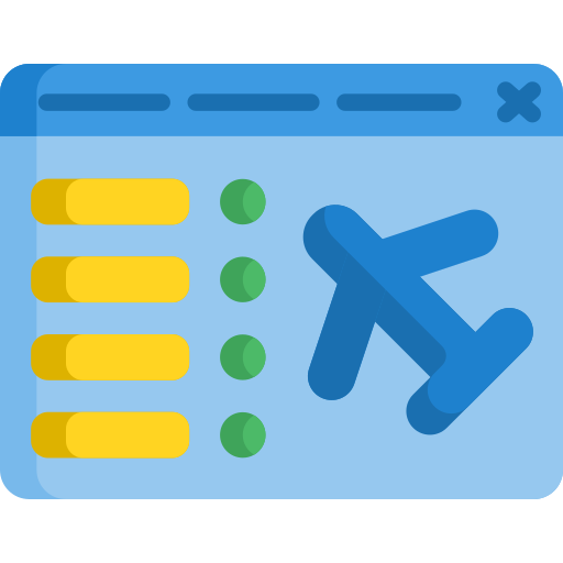 비행기 티켓 Special Flat icon