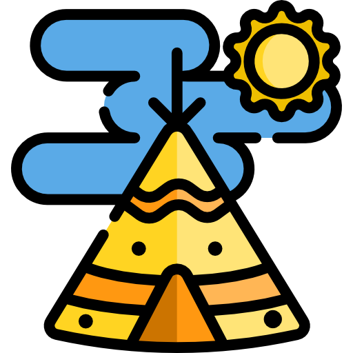 インディアンのテント Special Lineal color icon