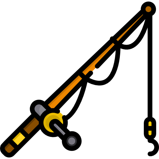 Fishing rod Special Lineal color icon