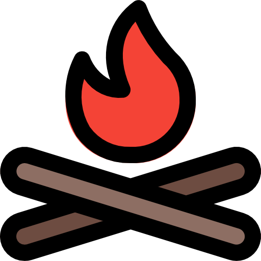 Bonfire Pixel Perfect Lineal Color icon