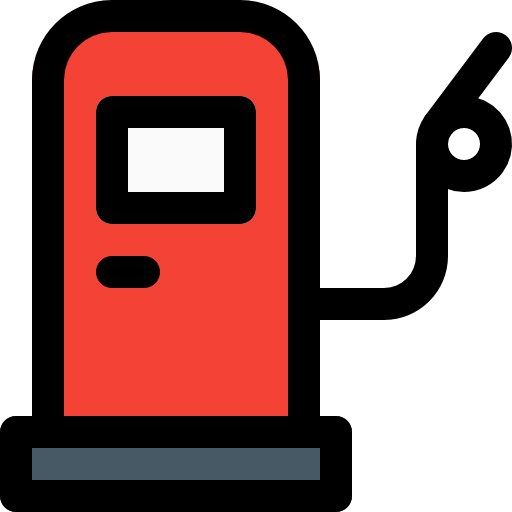 gasolinera Pixel Perfect Lineal Color icono