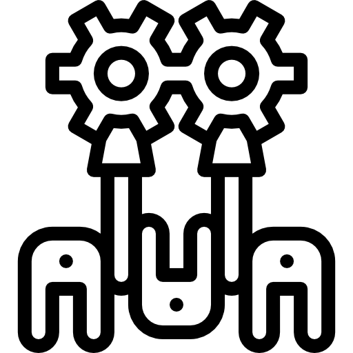 pistoni Detailed Rounded Lineal icona