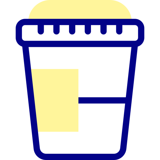 소변 샘플 Detailed Mixed Lineal color icon