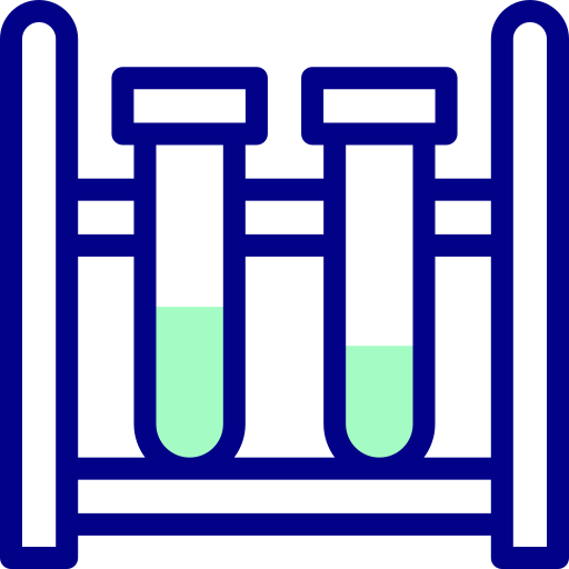 Test tubes Detailed Mixed Lineal color icon