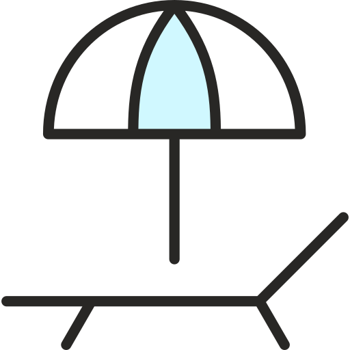 Lounger Generic Outline Color icon