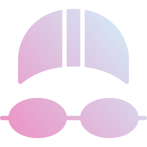 gafas de natación Generic Flat Gradient icono