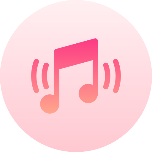 Music Basic Gradient Circular icon