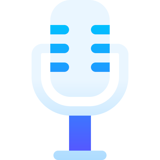마이크로폰 Basic Gradient Gradient icon