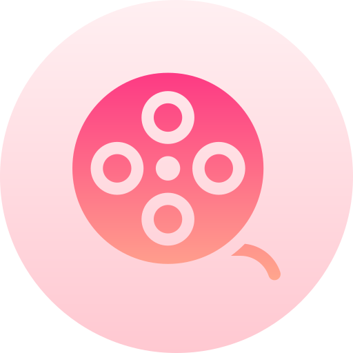 映画 Basic Gradient Circular icon