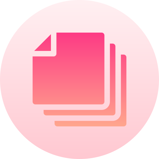 Papers Basic Gradient Circular icon