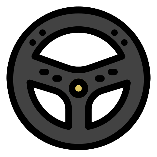 Steering wheel Generic Outline Color icon
