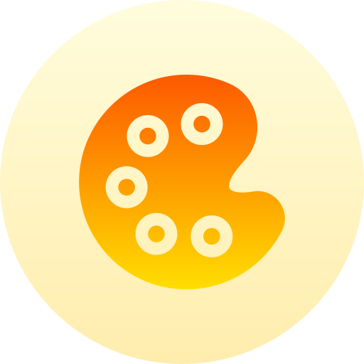 パレット Basic Gradient Circular icon