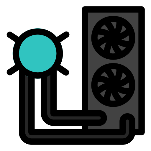 wasserkühler Generic Outline Color icon