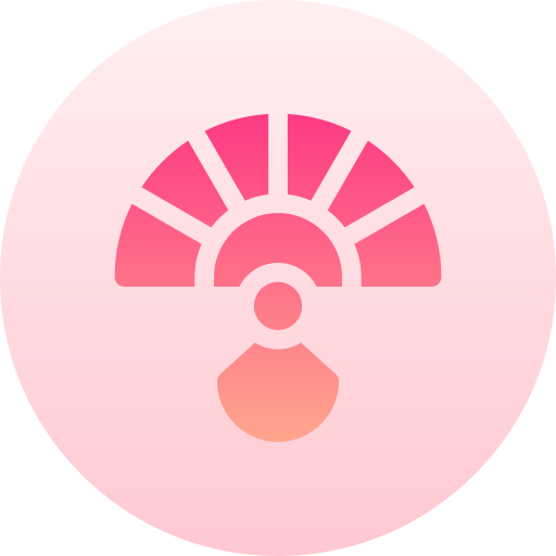 ファン Basic Gradient Circular icon