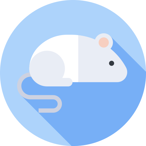 ratón Flat Circular Flat icono