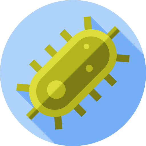 bakteria Flat Circular Flat ikona