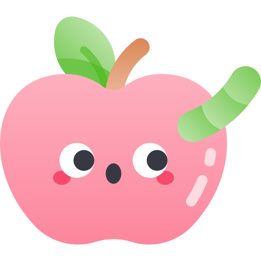 jabłko Kawaii Star Gradient ikona