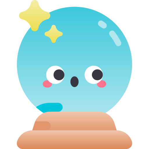 Хрустальный шар Kawaii Star Gradient иконка