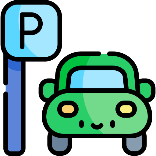 parkplatz Kawaii Lineal color icon