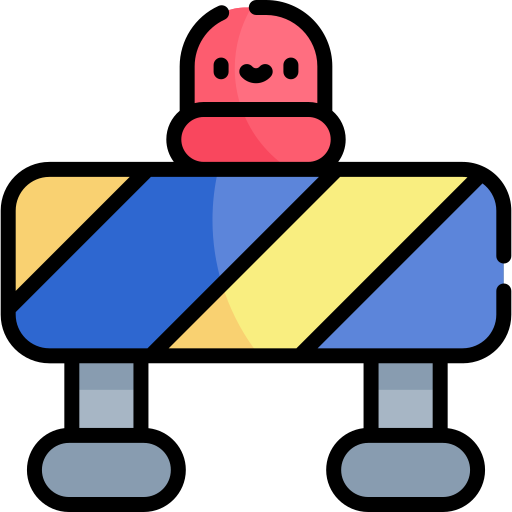 Road barrier Kawaii Lineal color icon