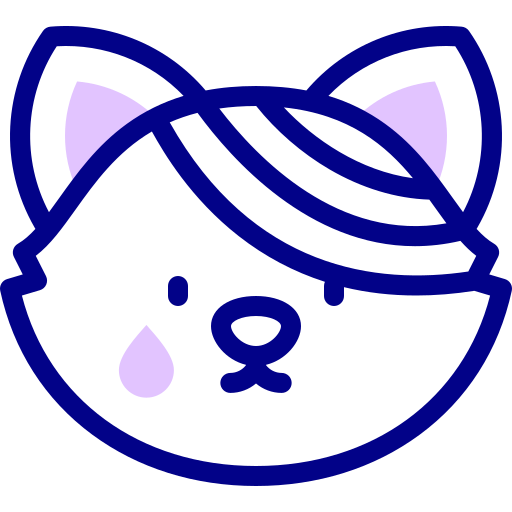 Cat Detailed Mixed Lineal color icon