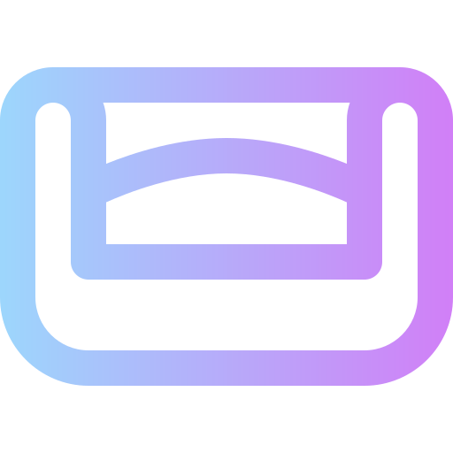 Pet bed Super Basic Rounded Gradient icon