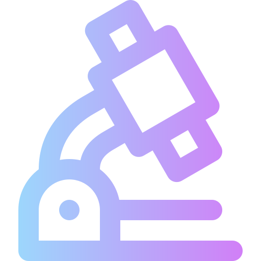 Microscope Super Basic Rounded Gradient icon