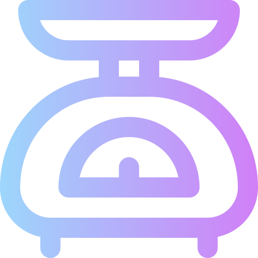 Weight scale Super Basic Rounded Gradient icon