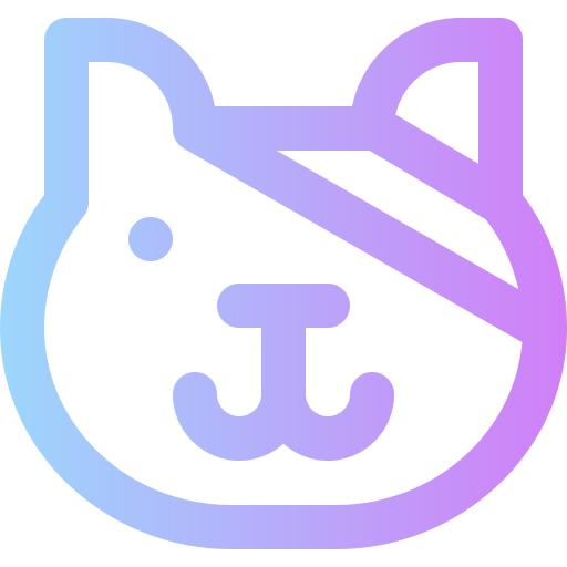 Cat Super Basic Rounded Gradient icon