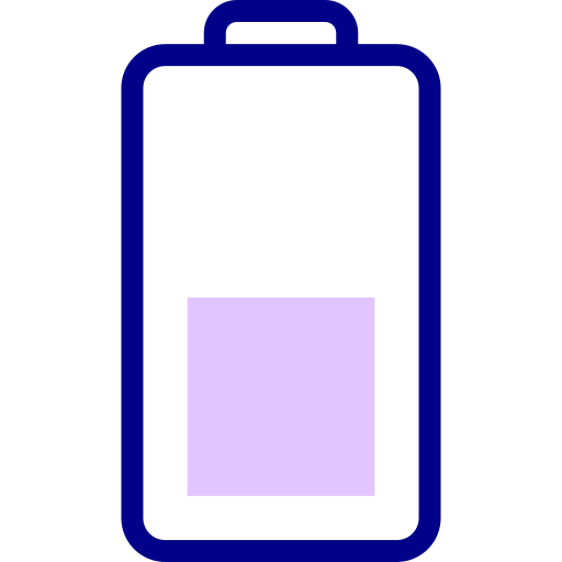 Уровень заряда батареи Detailed Mixed Lineal color иконка