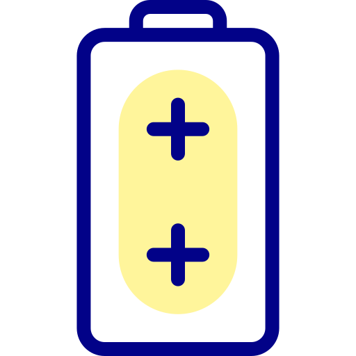 pasek baterii Detailed Mixed Lineal color ikona