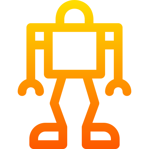 Робот Basic Gradient Lineal color иконка
