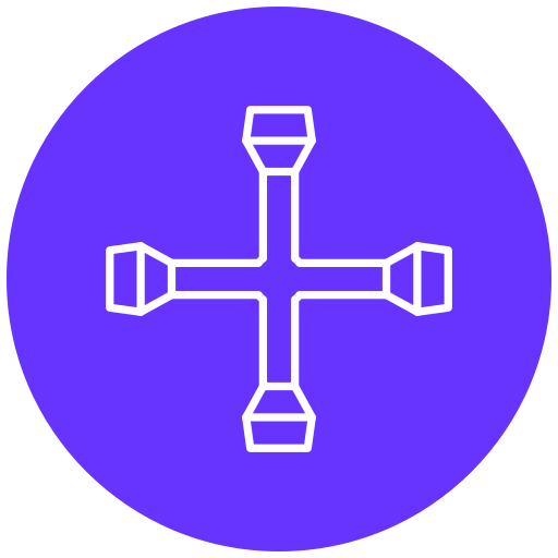 크로스 렌치 Generic Flat icon