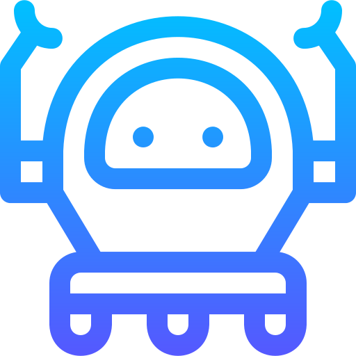 로봇 Basic Gradient Lineal color icon