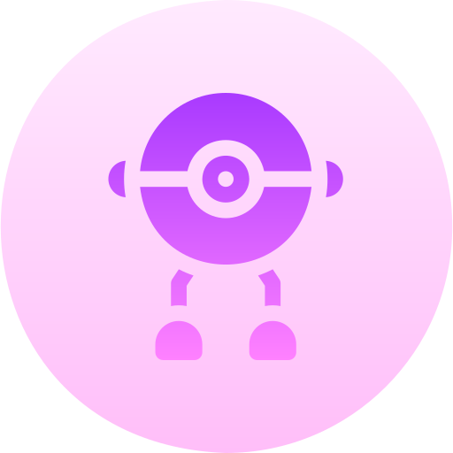 Robot Basic Gradient Circular icon