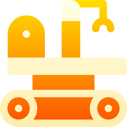 Industrial robot Basic Gradient Gradient icon