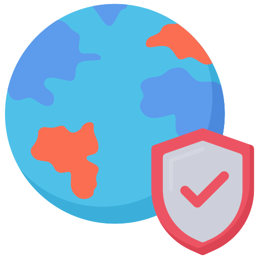 wereldwijde bescherming Generic Flat icoon