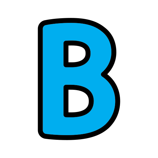 litera b Generic Outline Color ikona