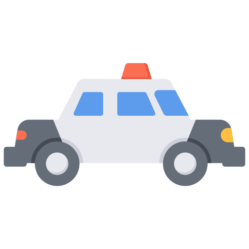 Police car Generic Flat icon