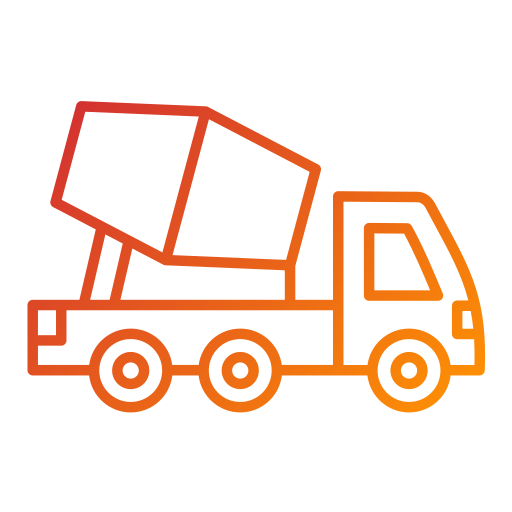 camion di cemento Generic Gradient icona